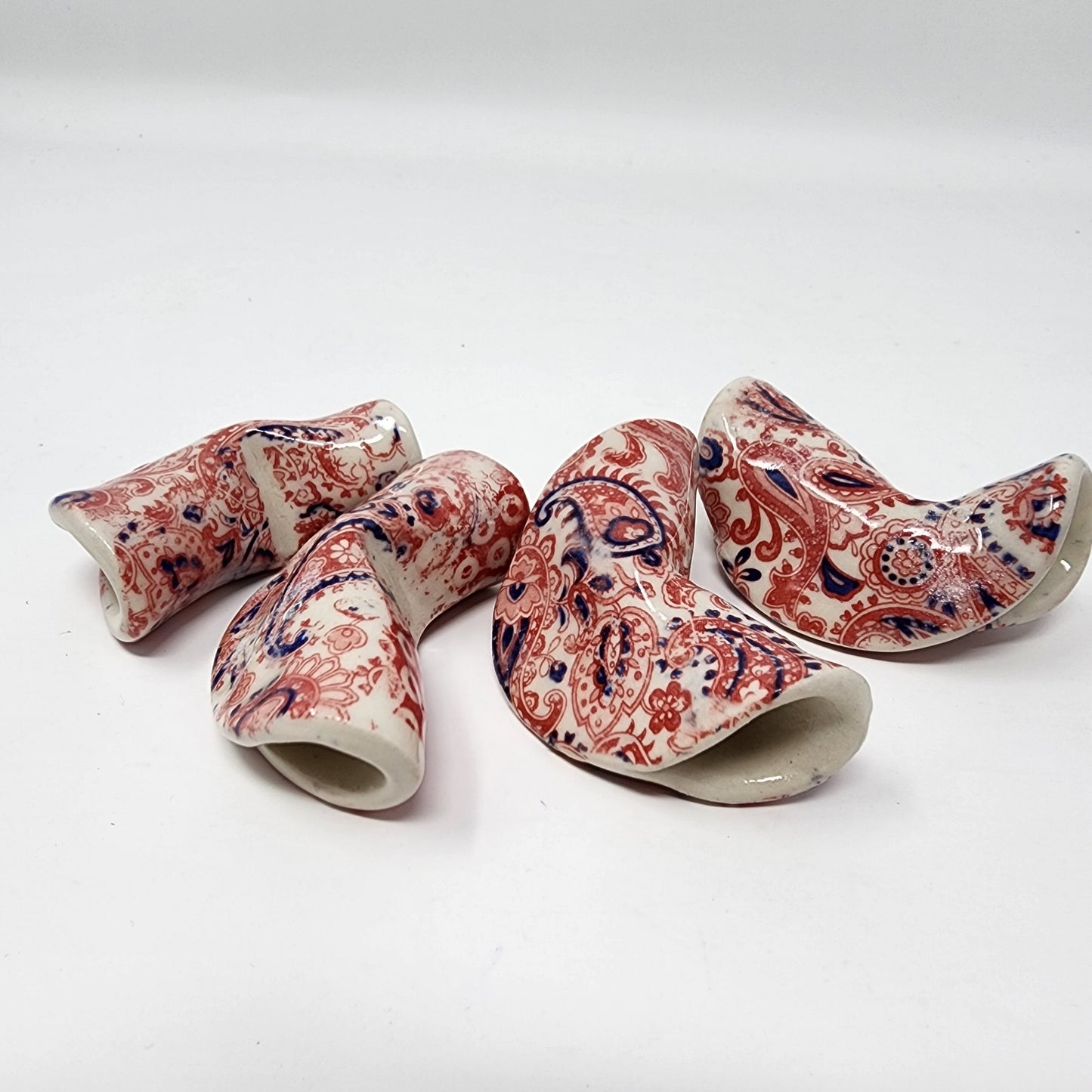 4 Set Red Whimsical Fortune Cookies