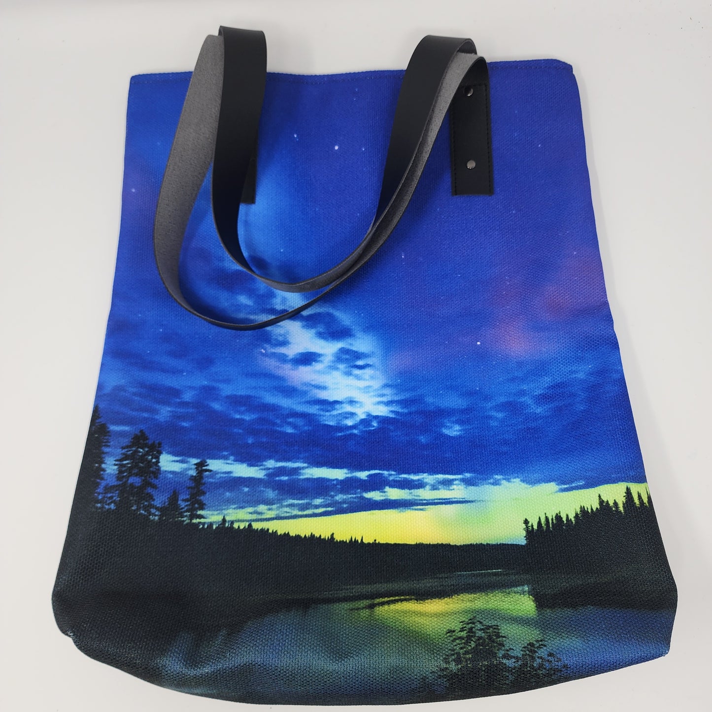 Northern Lights Canvas Tote Bag
