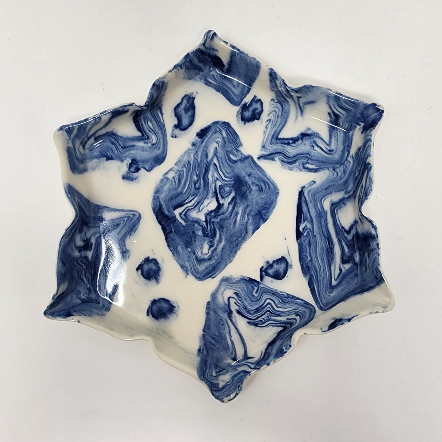 Small Blue and White Tray