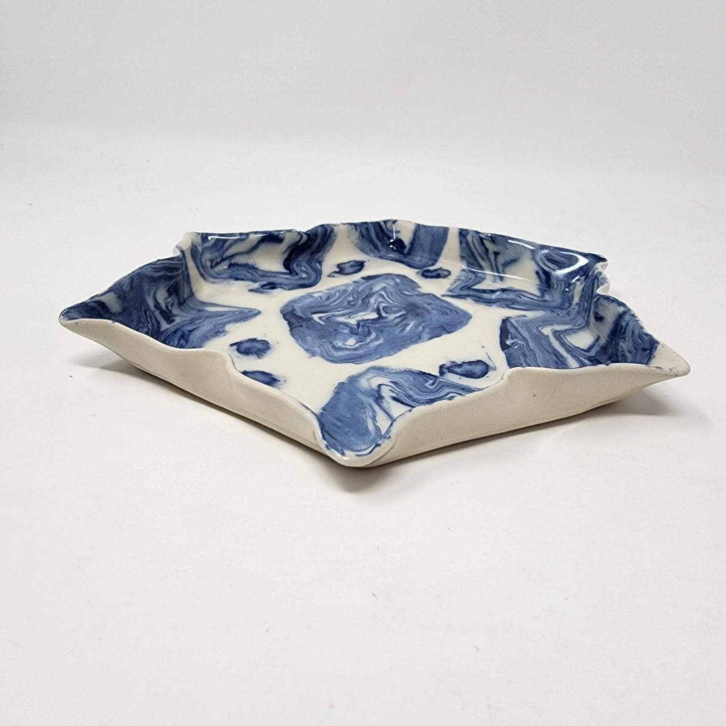 Small Blue and White Tray