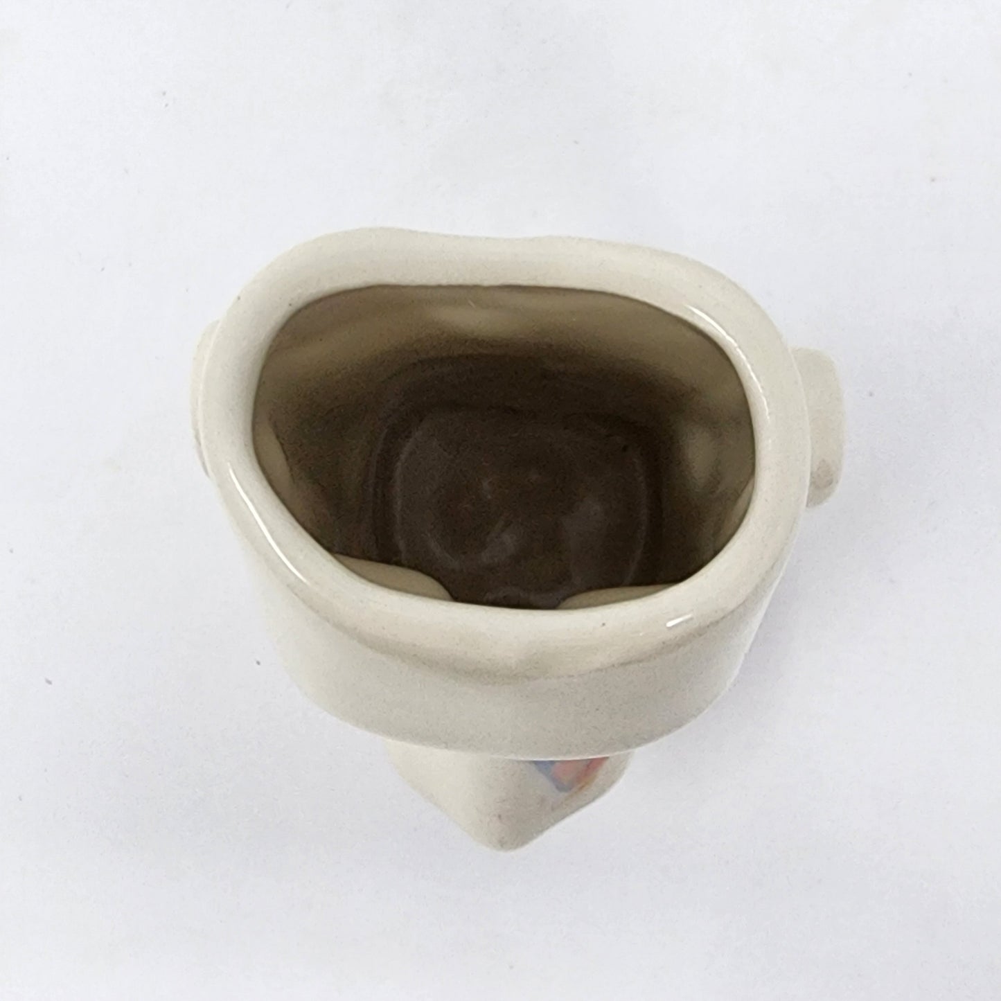 Easter Island White and Pink Decor Vase