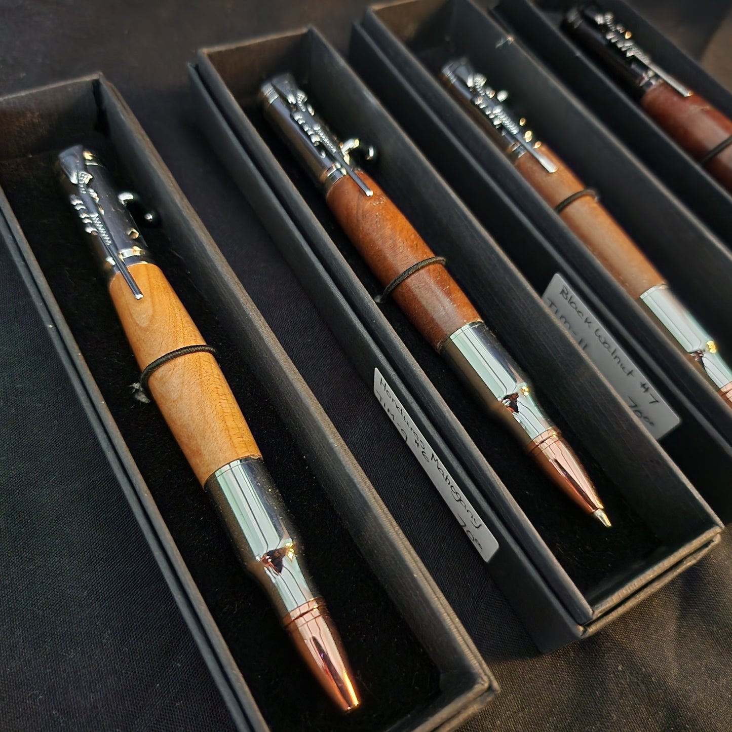 Novelty Rifle Pens with Wood Turned Handle