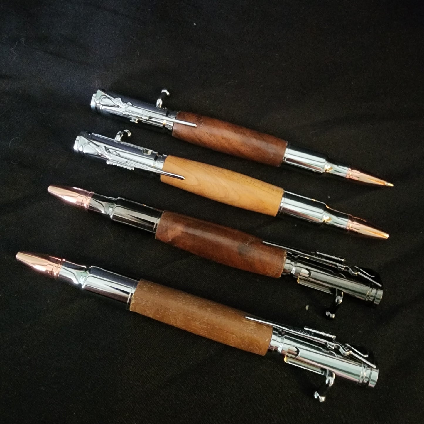 Novelty Rifle Pens with Wood Turned Handle