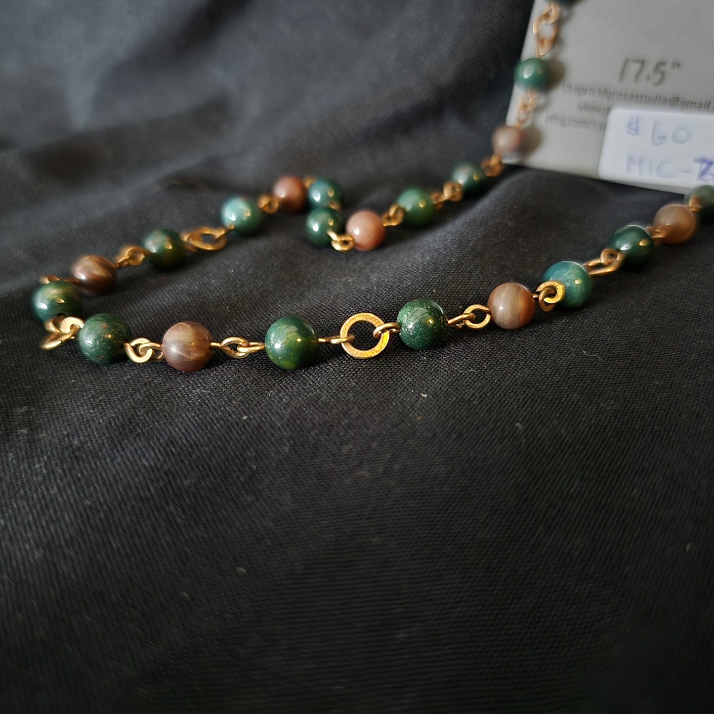 Jasper and Petrified Wood Necklace