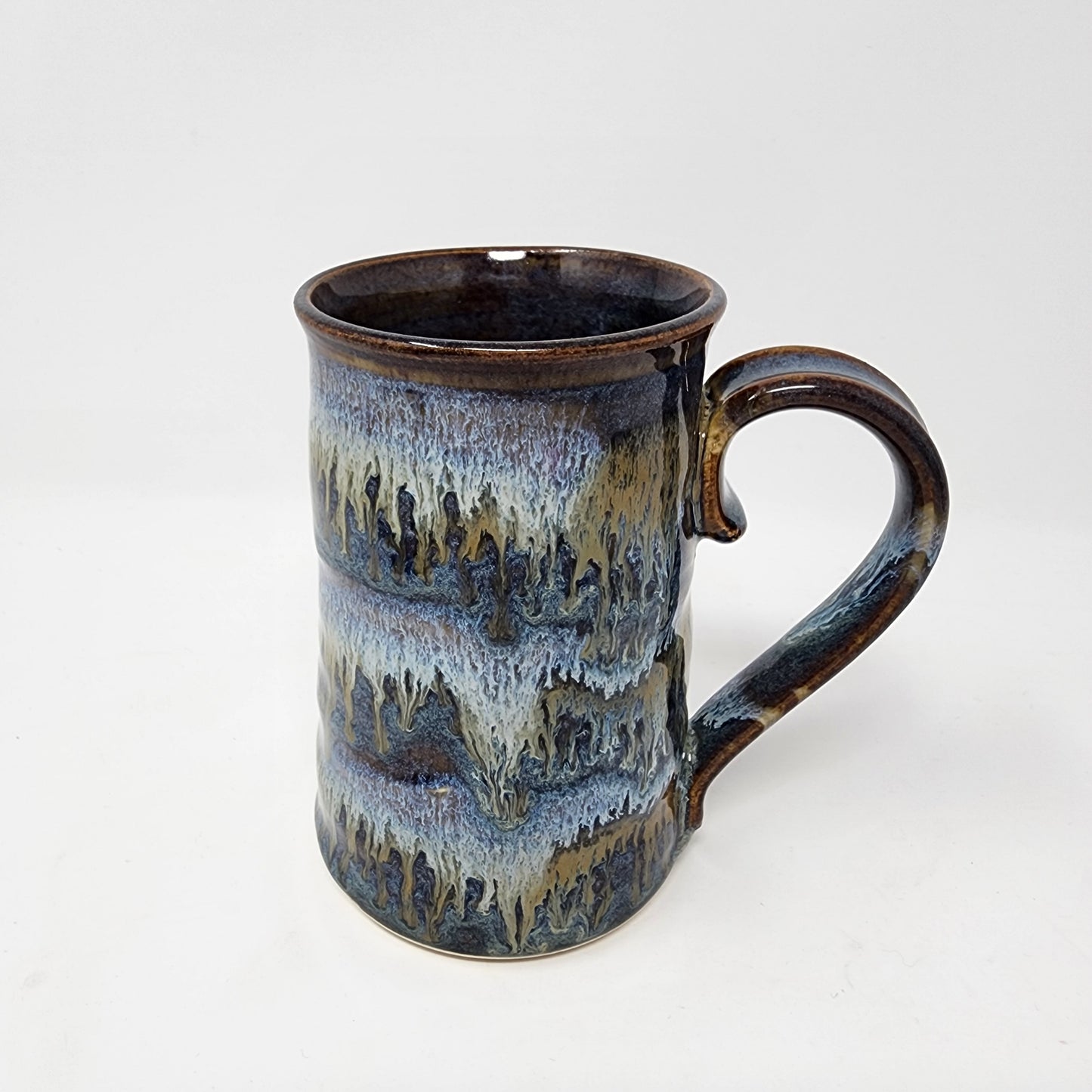Tall Multi Drip Glazed Mugs