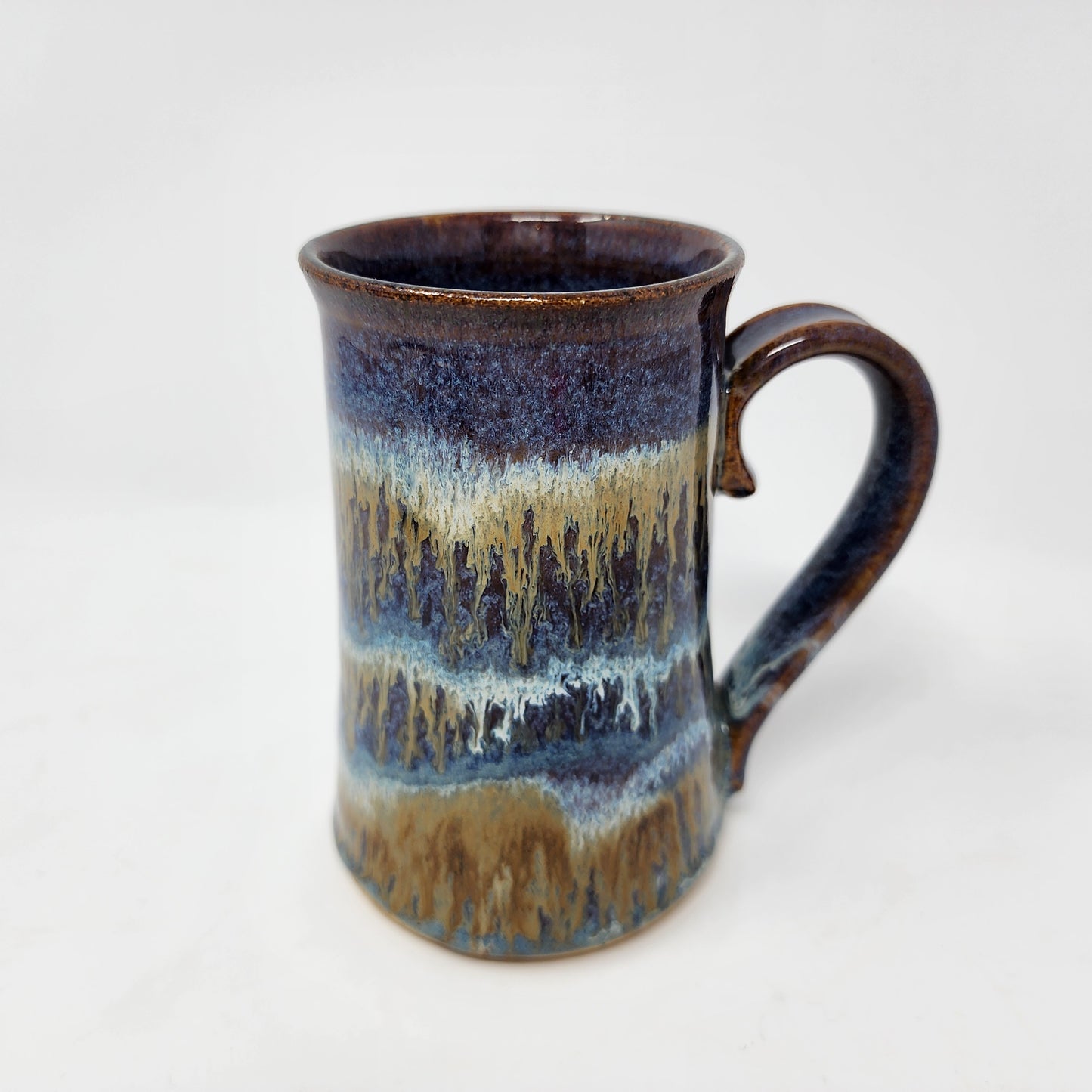 Tall Multi Drip Glazed Mugs