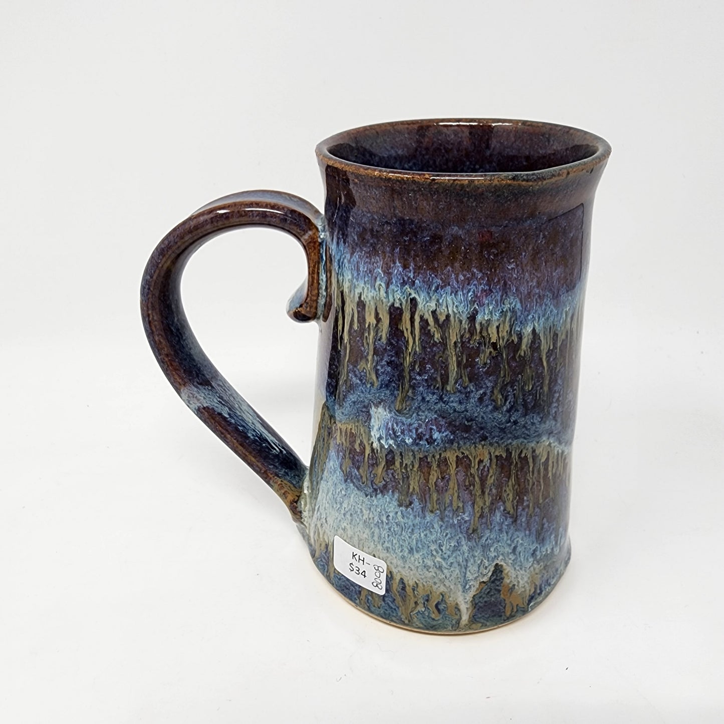 Tall Multi Drip Glazed Mugs