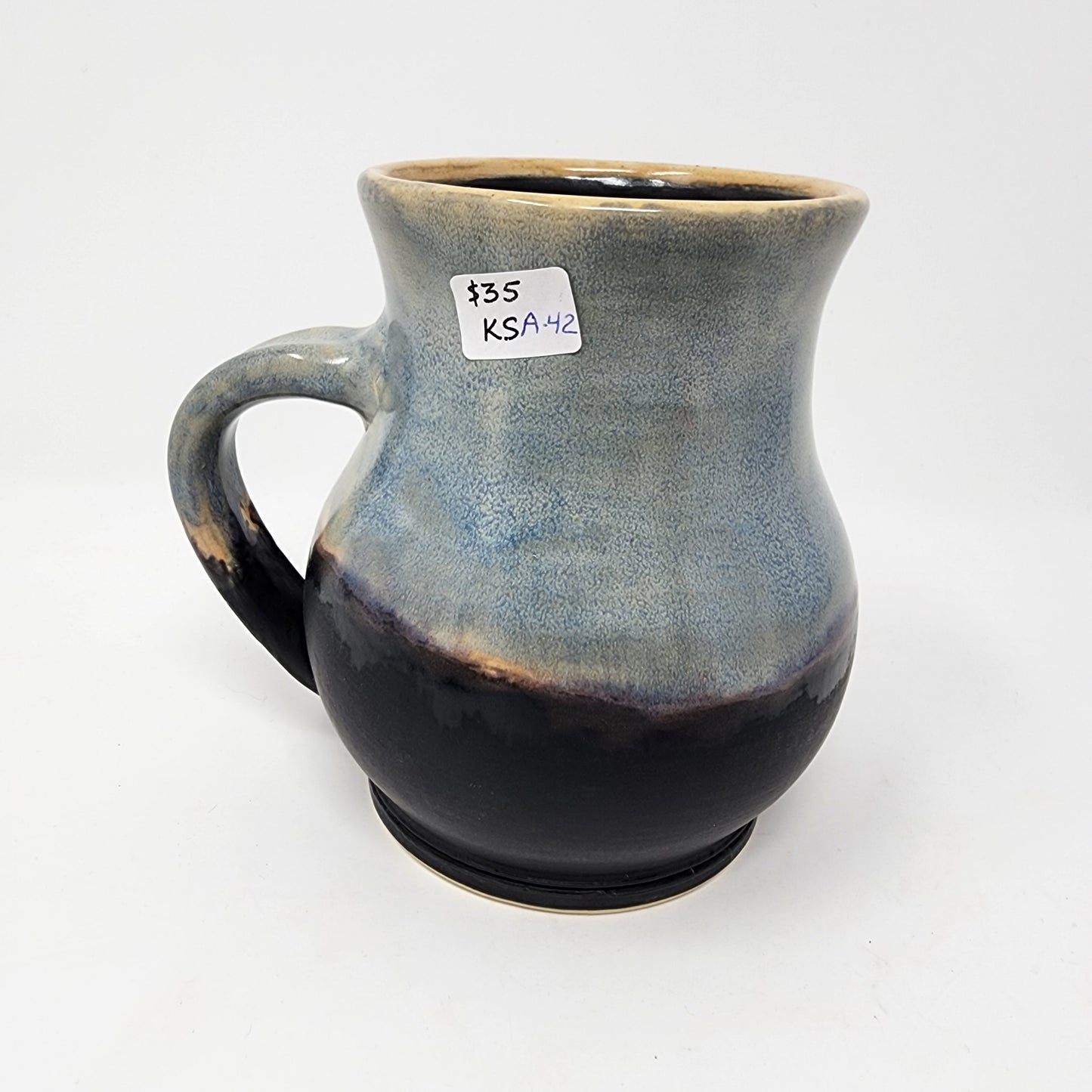 Grey and Black Vase Shaped Mug