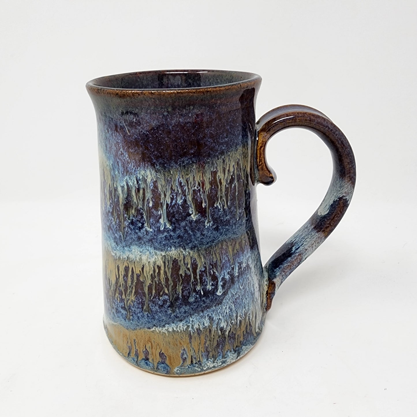 Tall Multi Drip Glazed Mugs