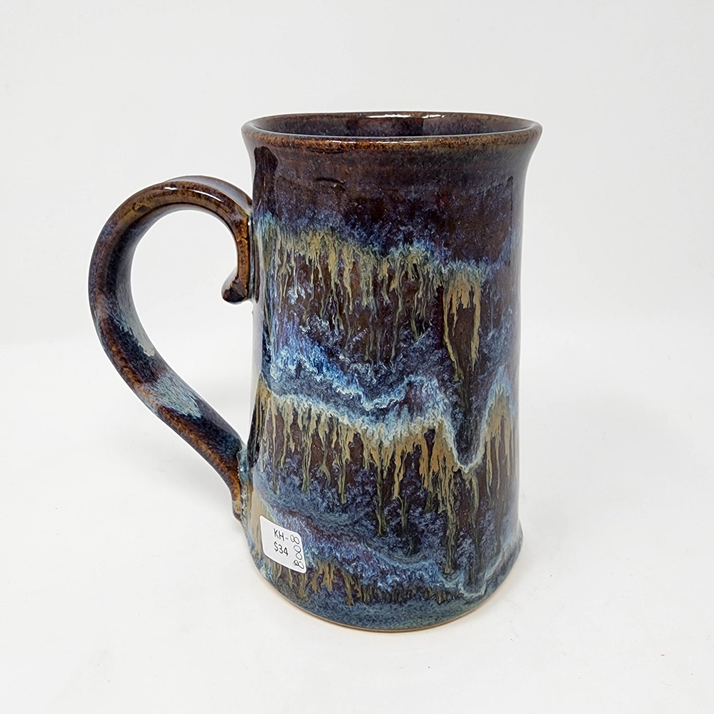 Tall Multi Drip Glazed Mugs