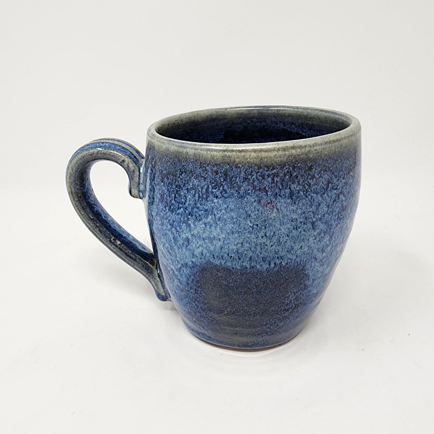 Iridescent Dark Blue Cappuccino Mug