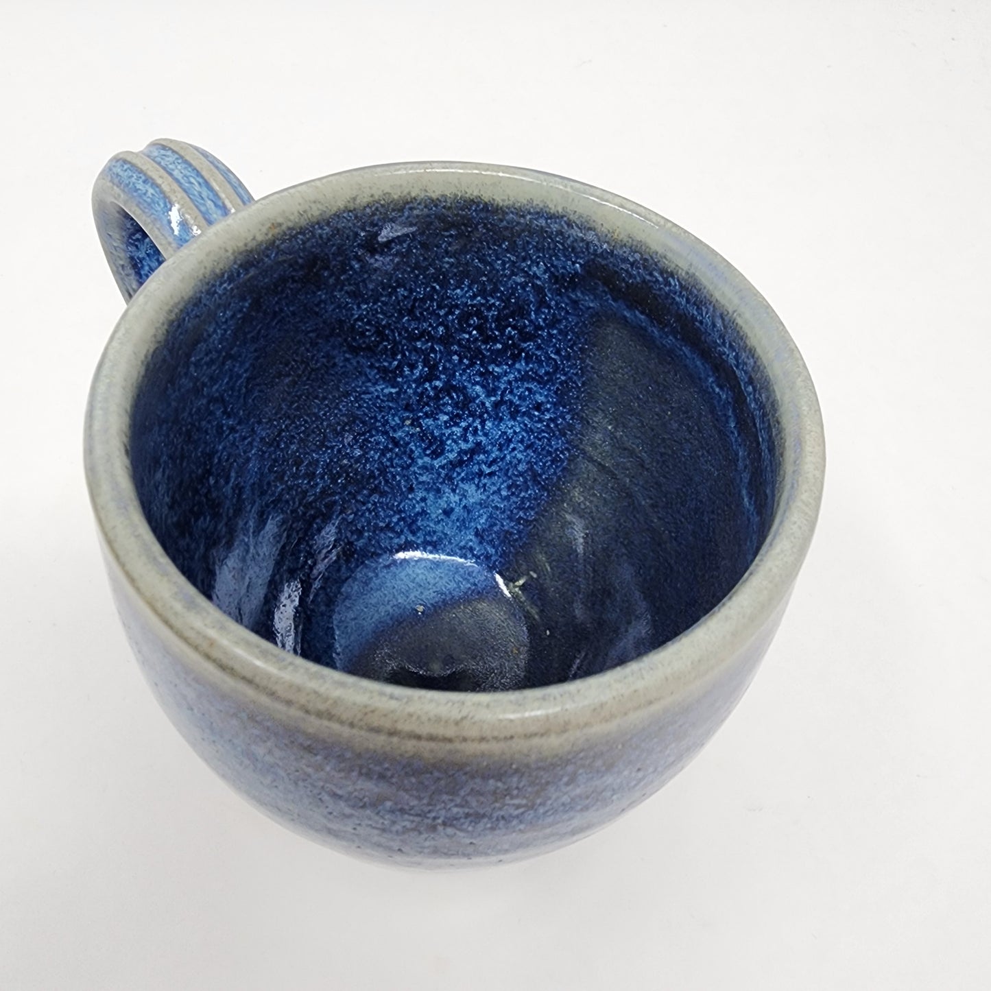 Iridescent Dark Blue Cappuccino Mug