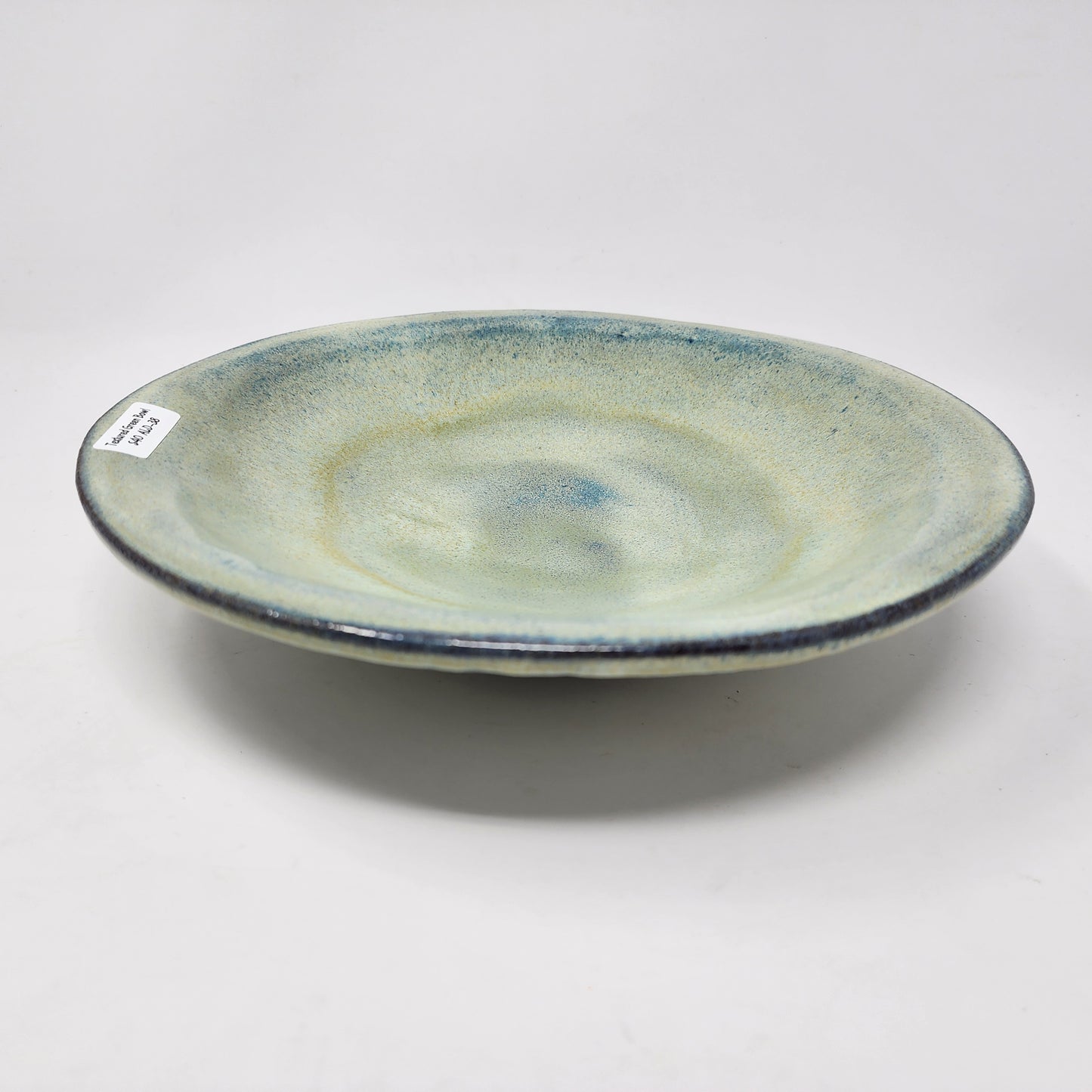 Light Green with Blue Serving Plate