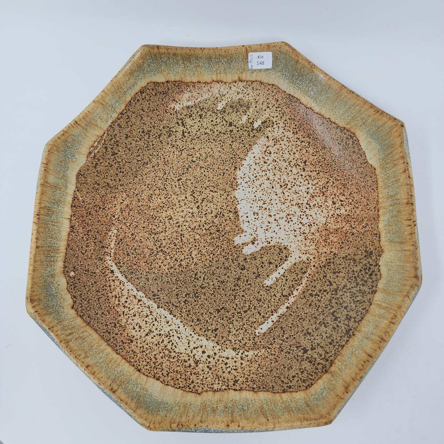 Earthy Angled Edging Serving Plate