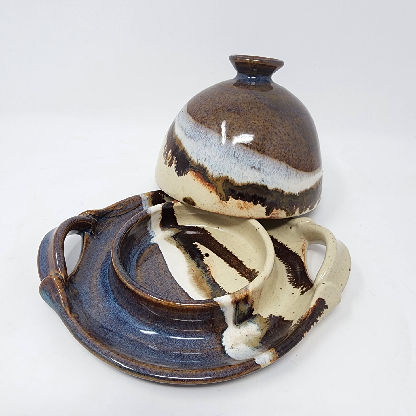 Layered Glaze Butter Dish