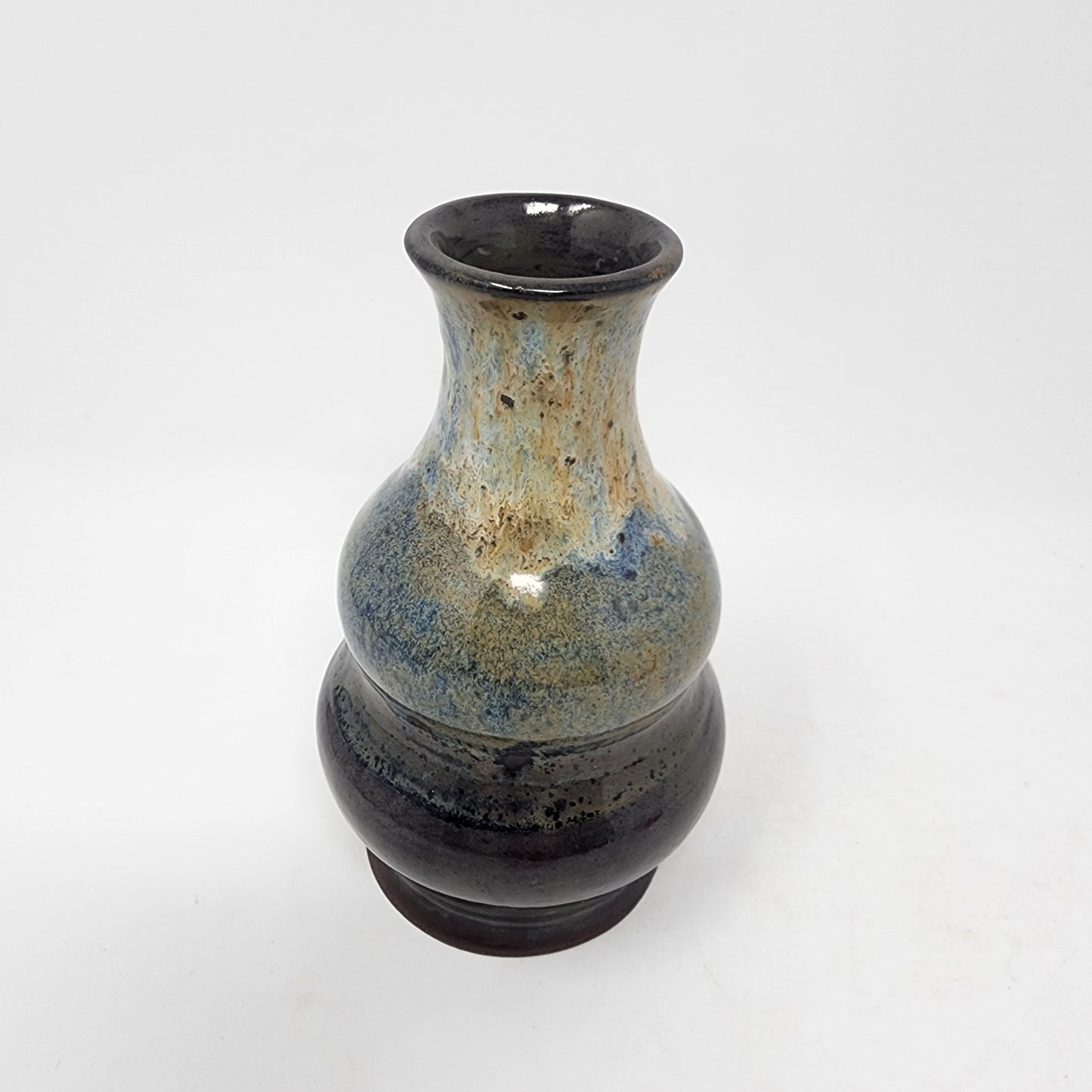 Light Drip Glaze Topped Midnight Vase