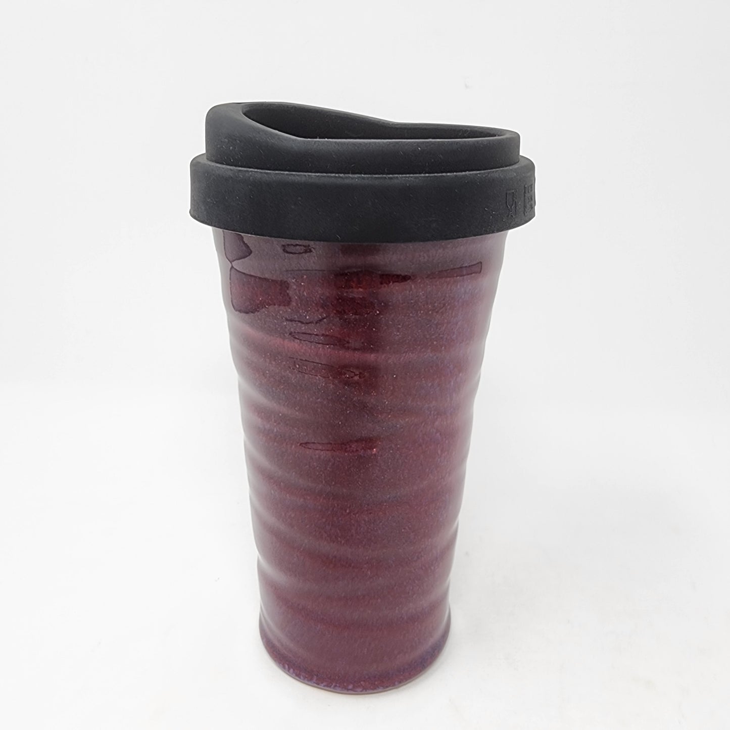Red Swirl Travel Mug