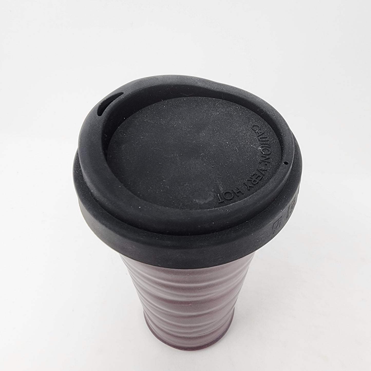 Red Swirl Travel Mug