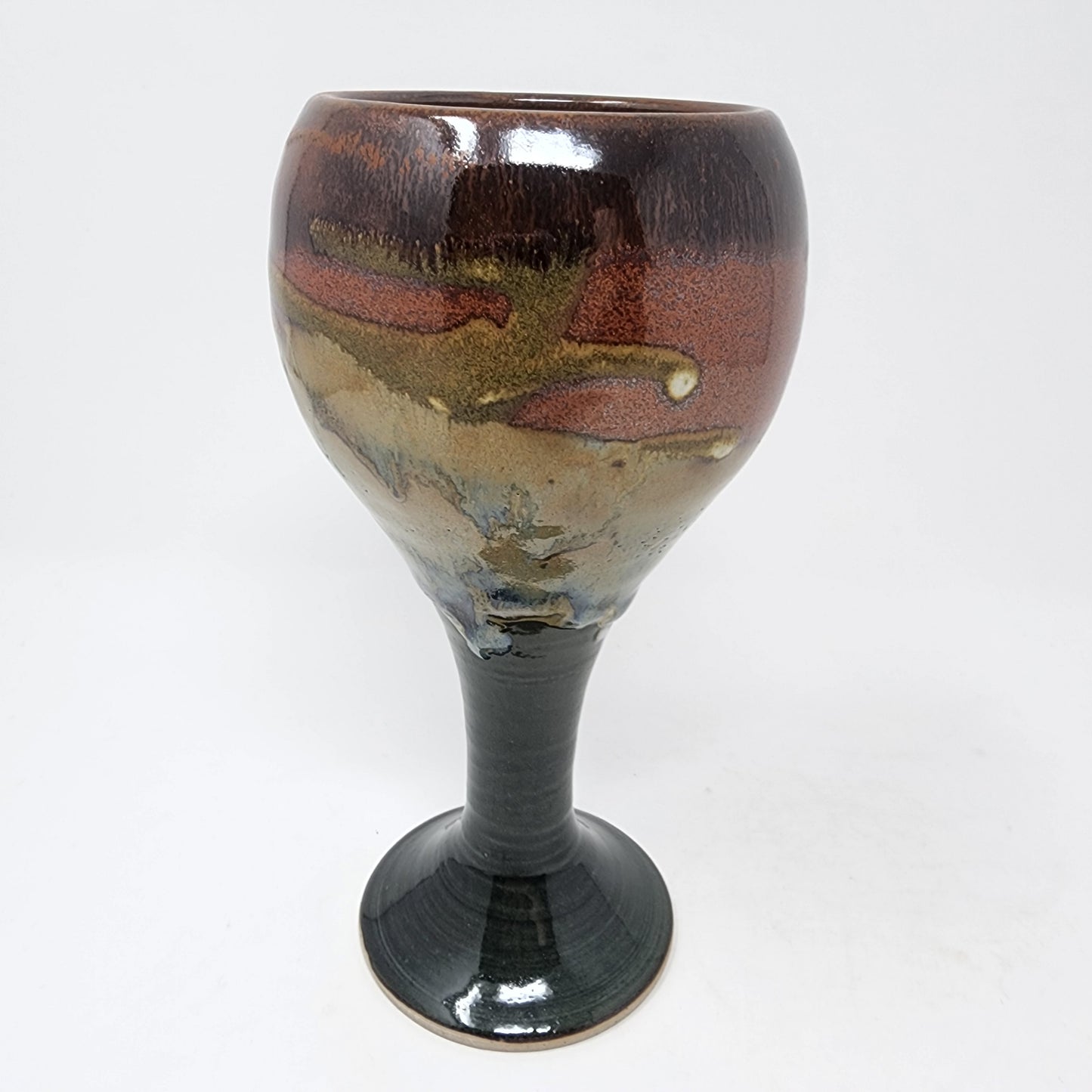Burgundy Beige Wine Goblet