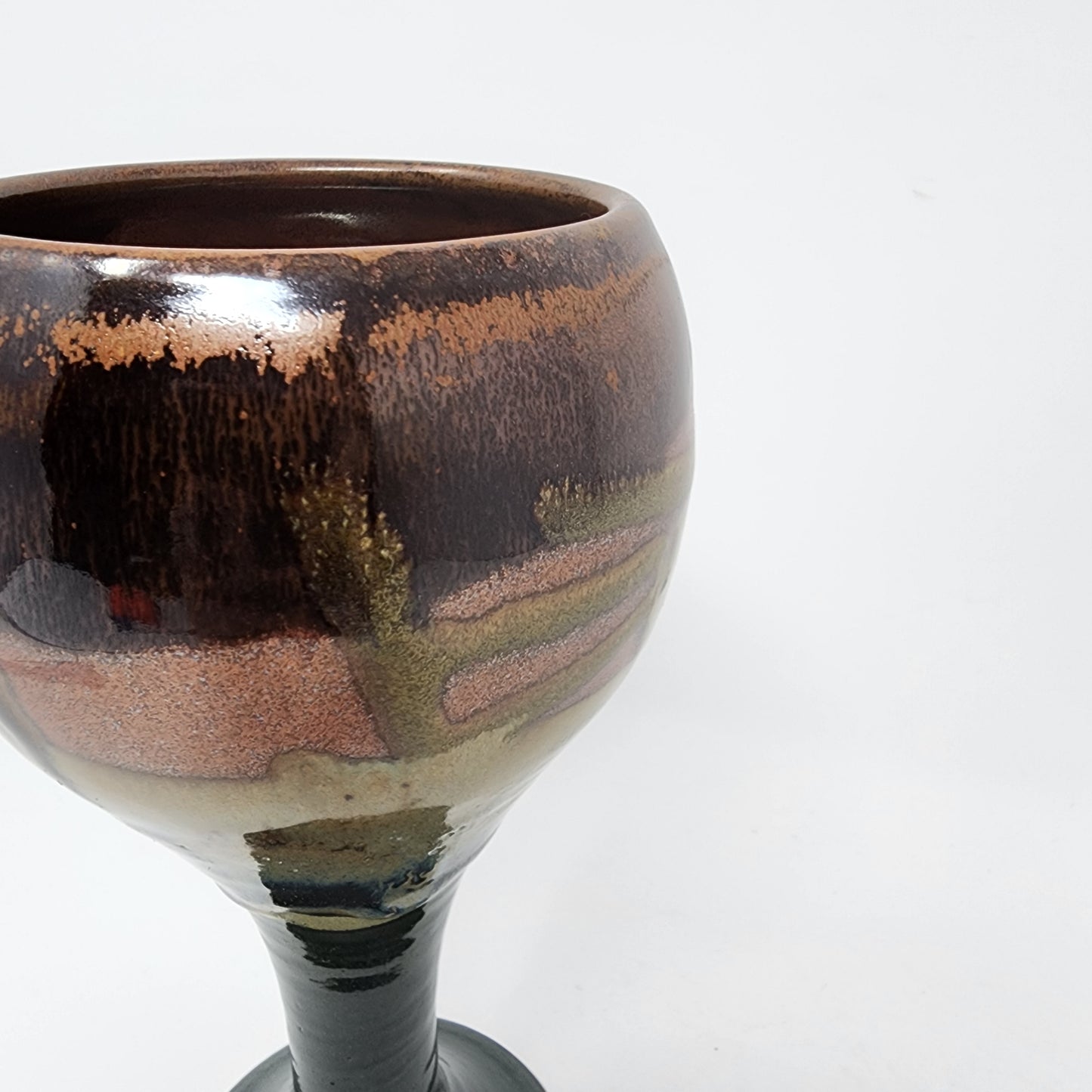 Burgundy Beige Wine Goblet
