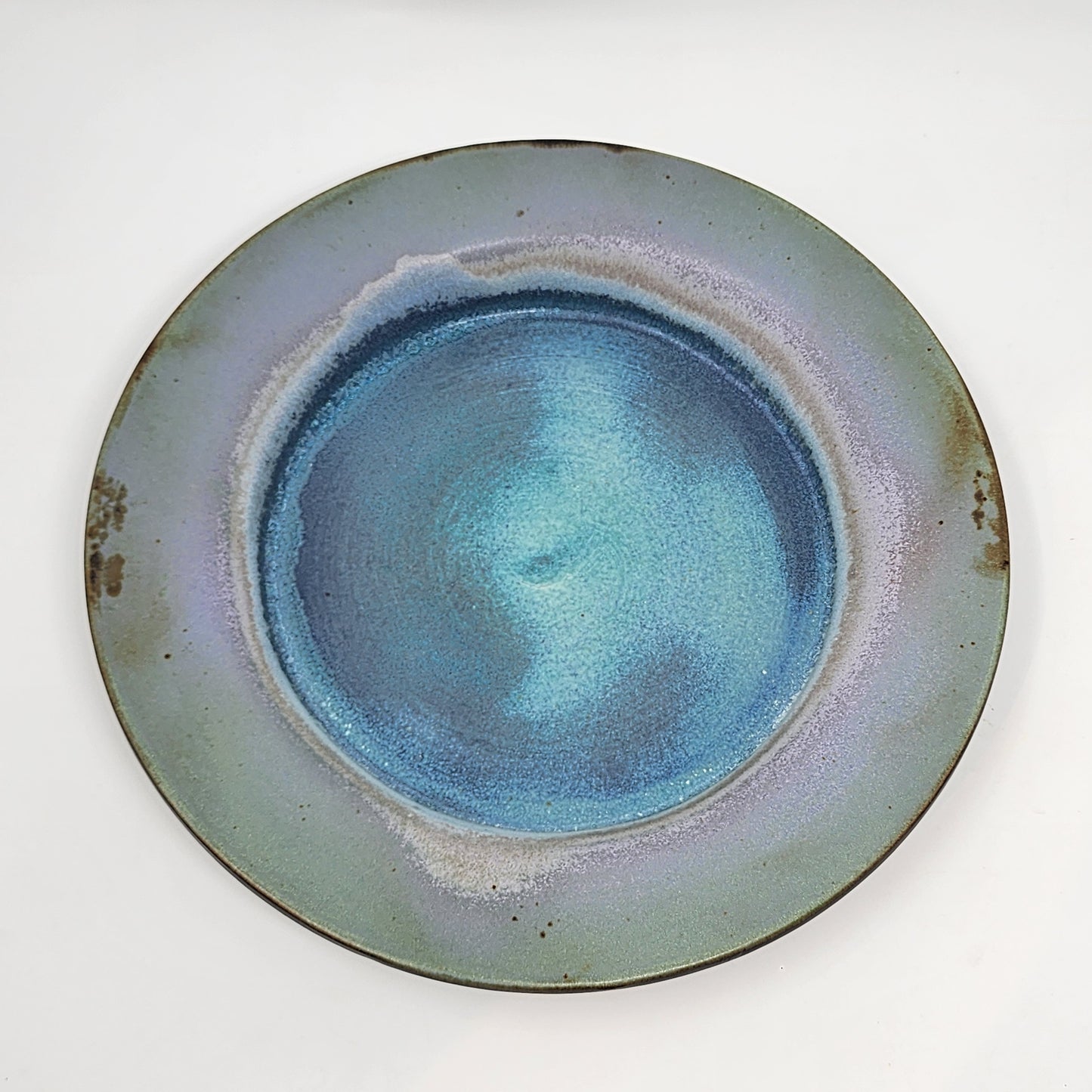 Turquoise Mauve Serving Plate