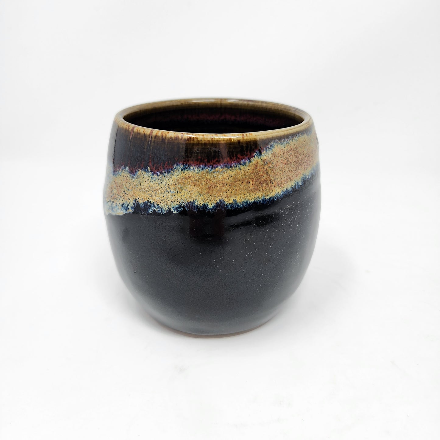 Black Gold Blue Tumbler