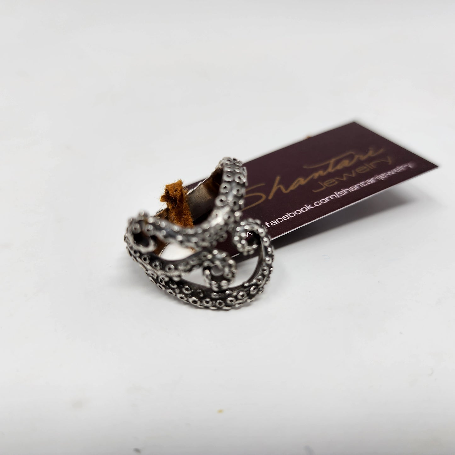 Silver Tentacle Steampunk Ring