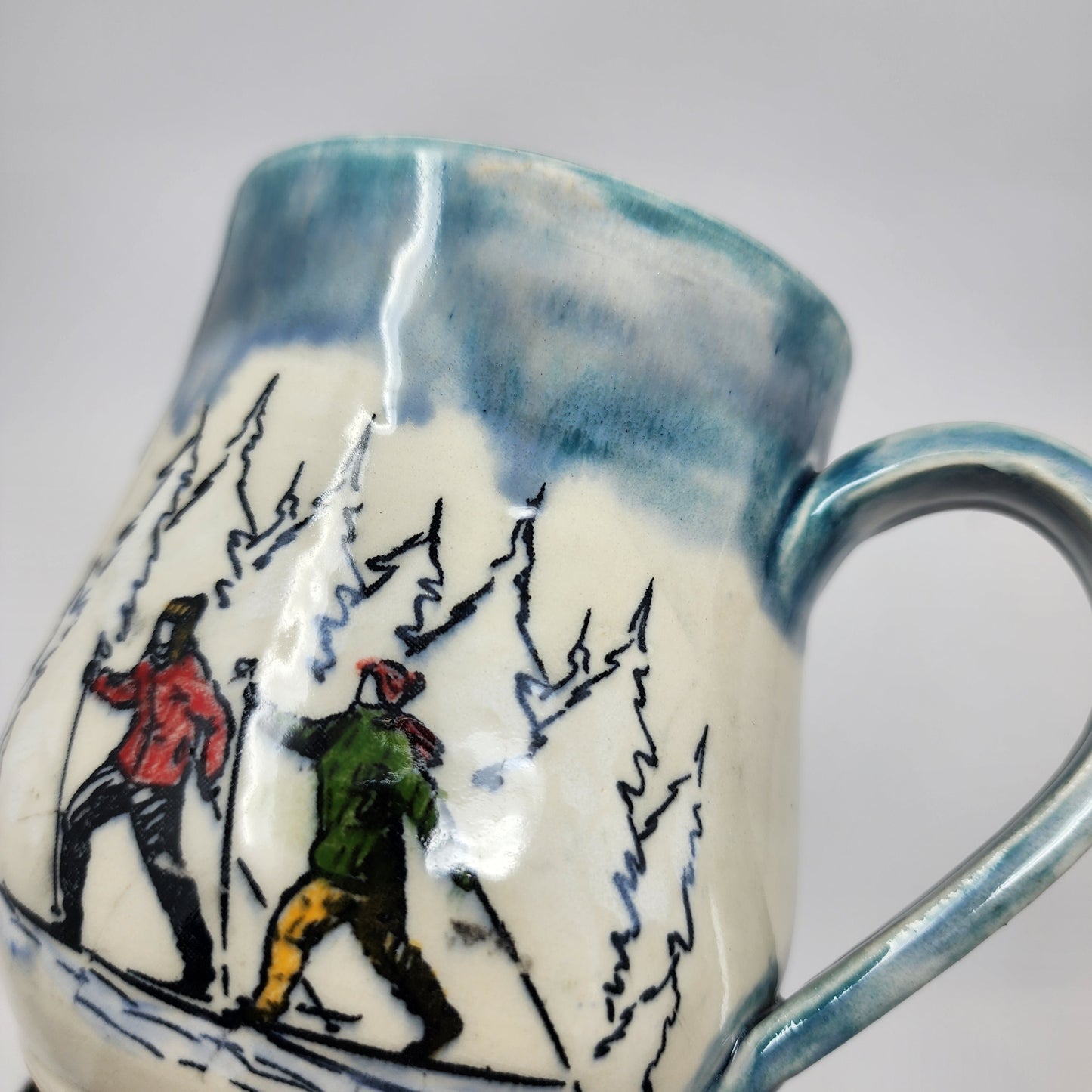 Cross Country Skiers Mug