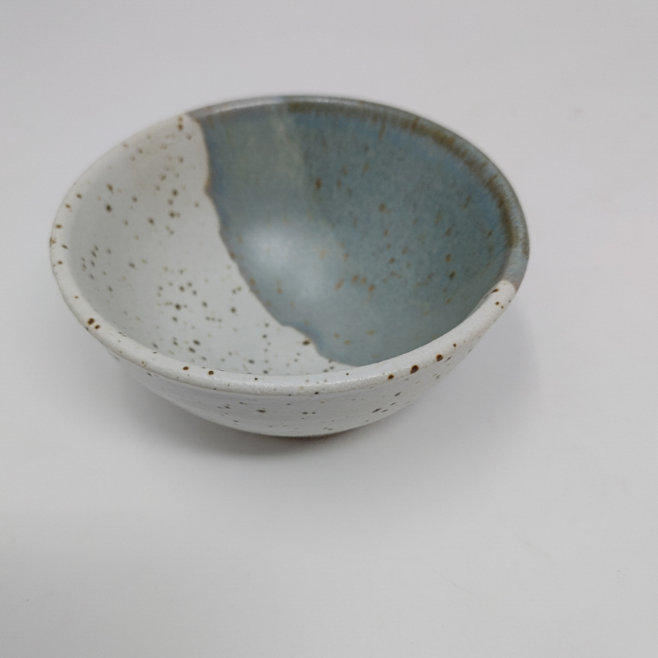 Small Bowl White With Accents
