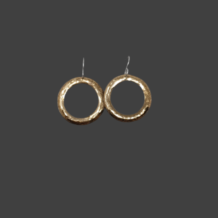 Earrings - Brass Hoop