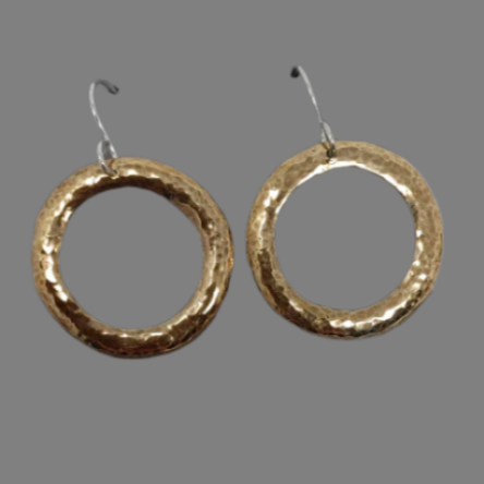 Earrings - Brass Hoop