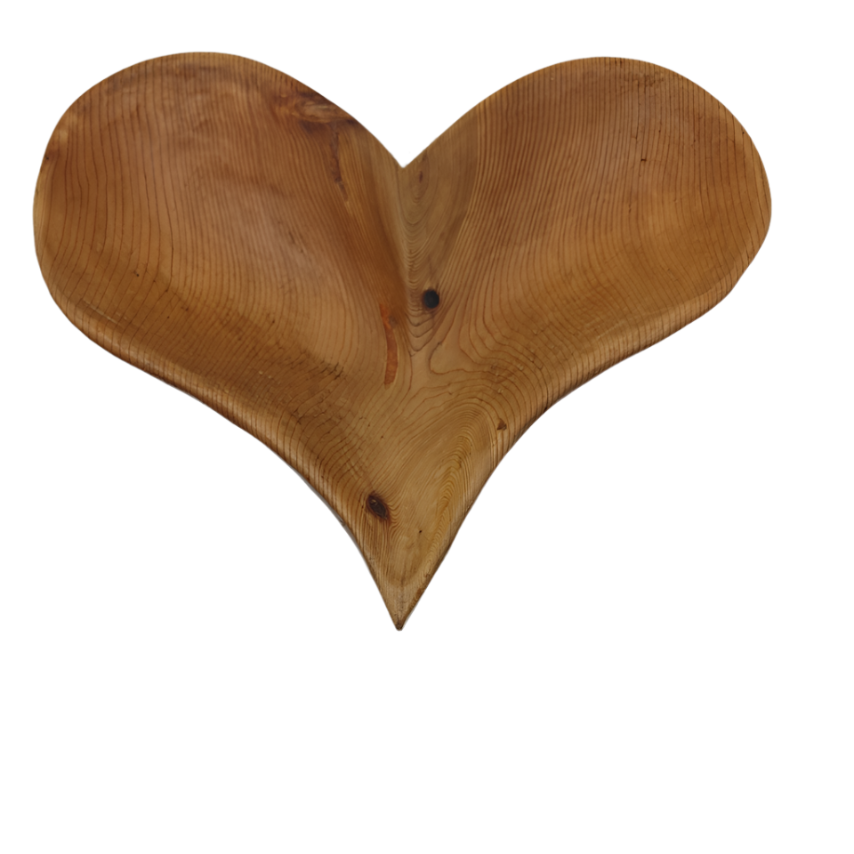 Bowl - Cedar Heart on Legs