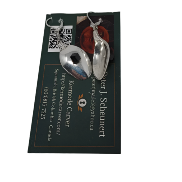 Silver Earrings With Stone