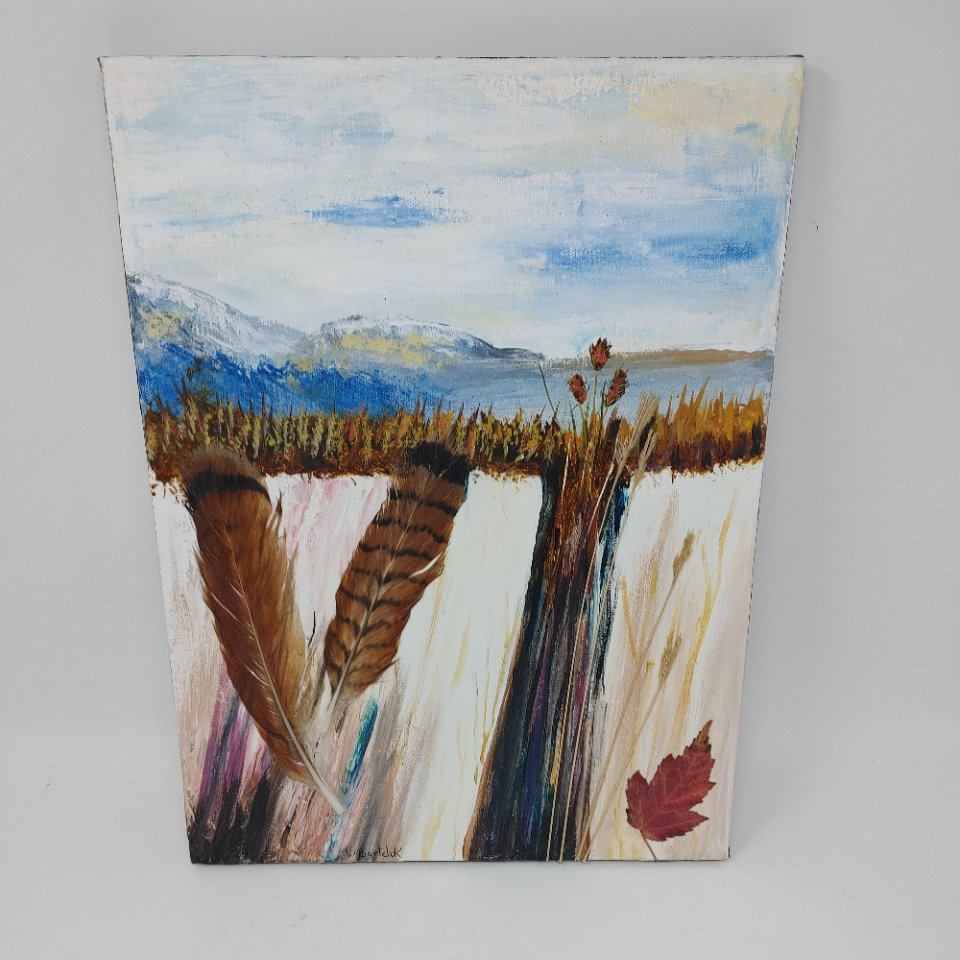 Dunes - Painting, Mixed Media