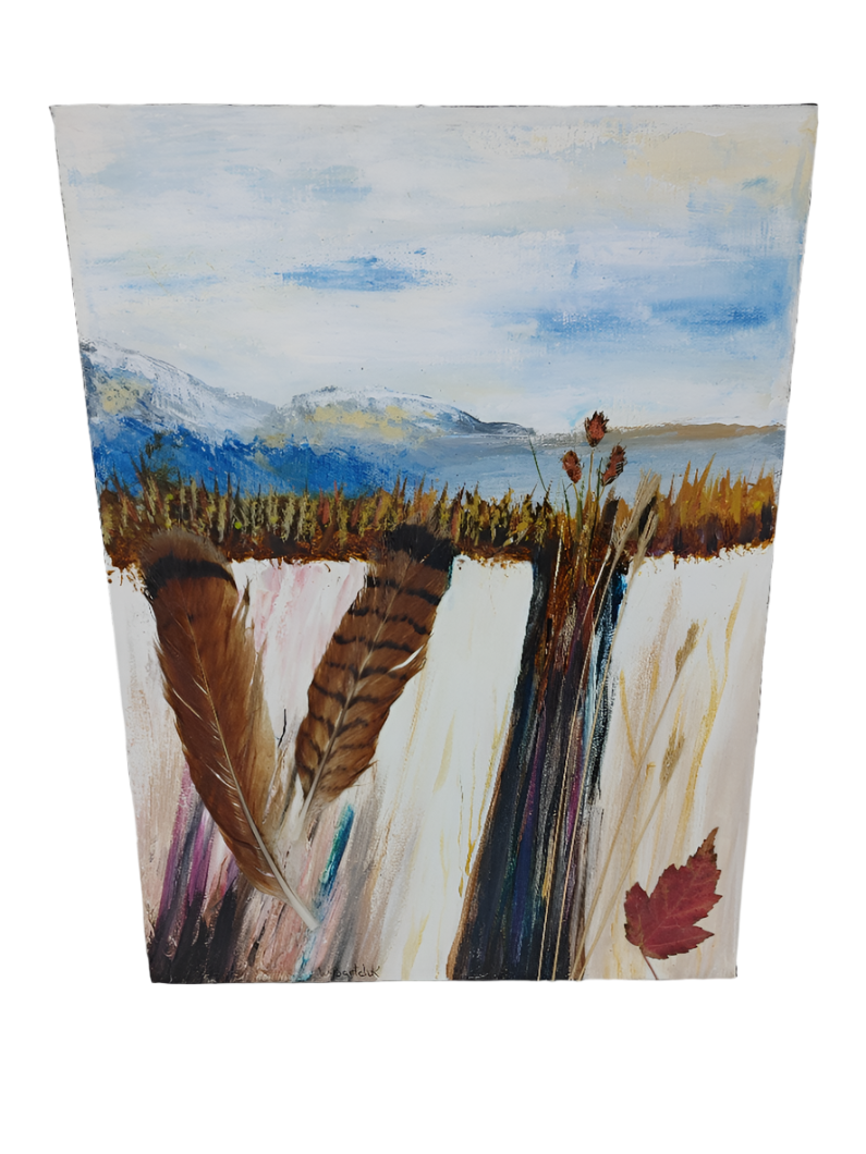Dunes - Painting, Mixed Media