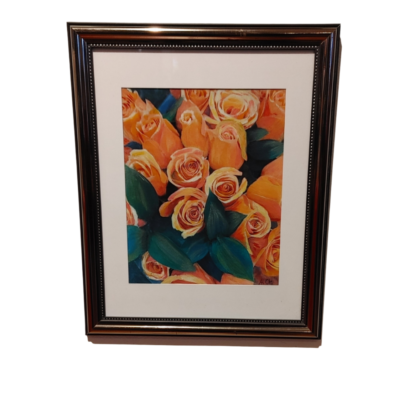 "Smell the Roses" - Mixed Media Art