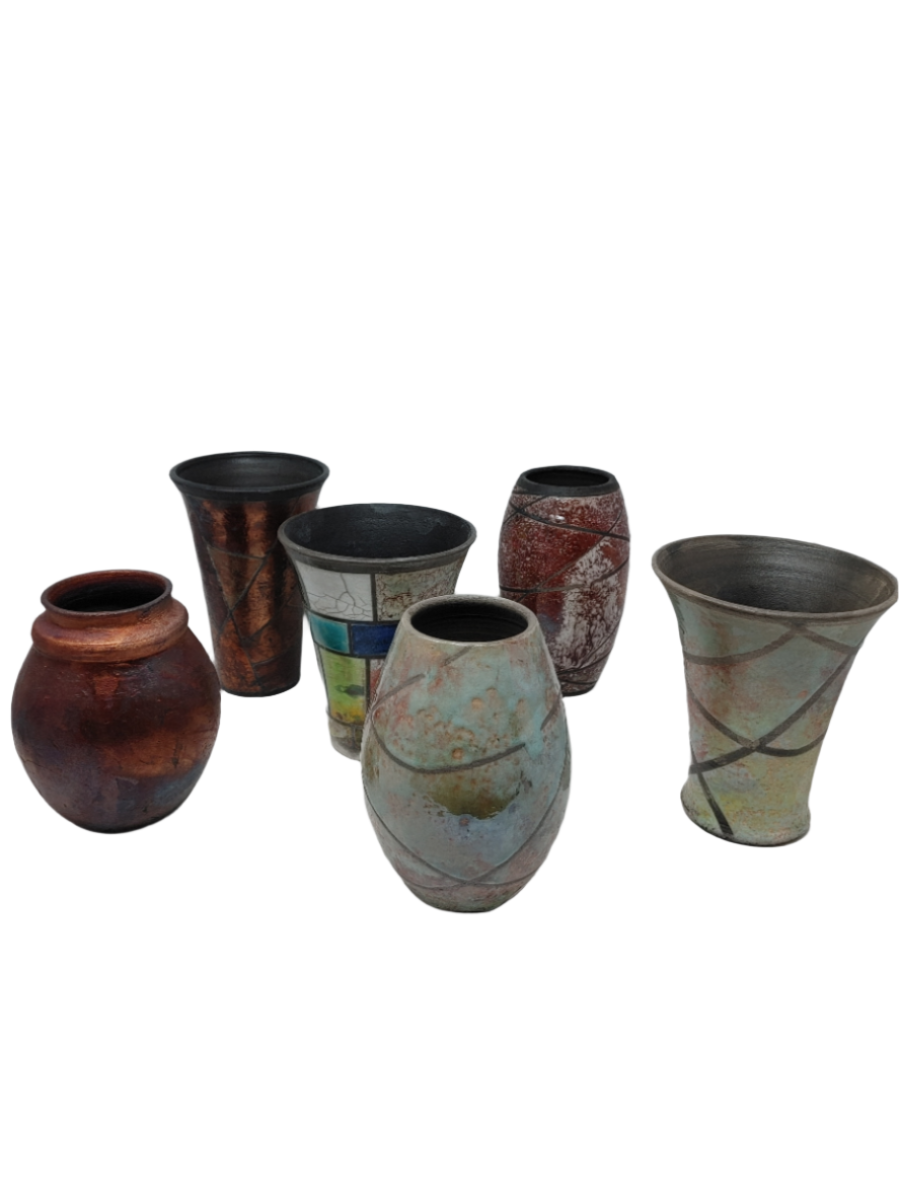 Raku - Green Copper Vase