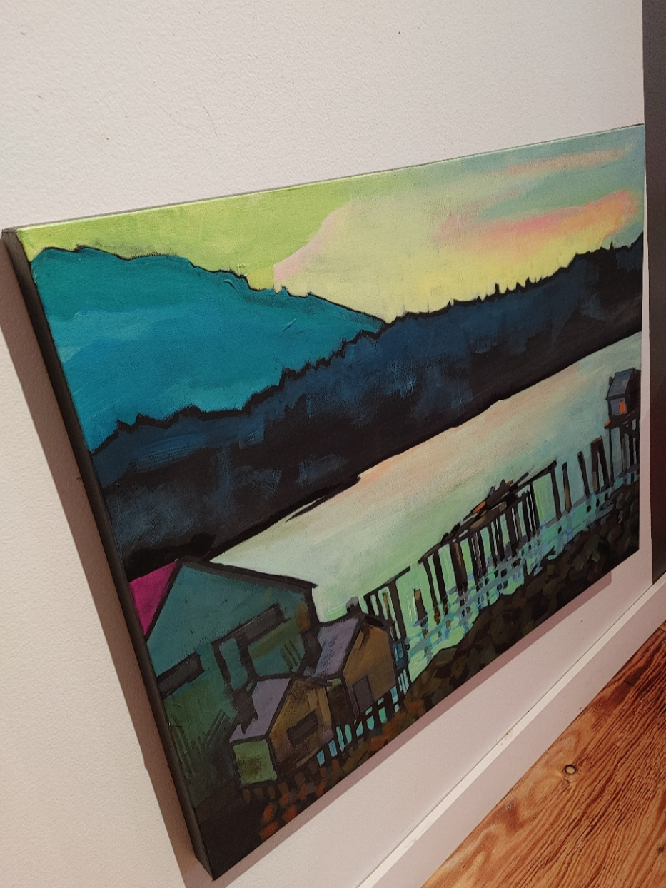 North Pacific Cannery Sunset - Painting