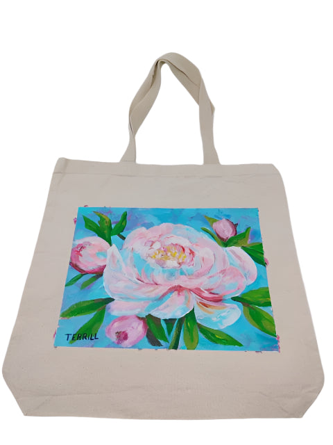 Canvas Floral Tote