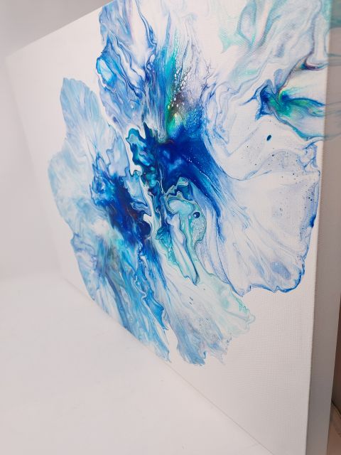 Blue Flower - Acrylic Painting