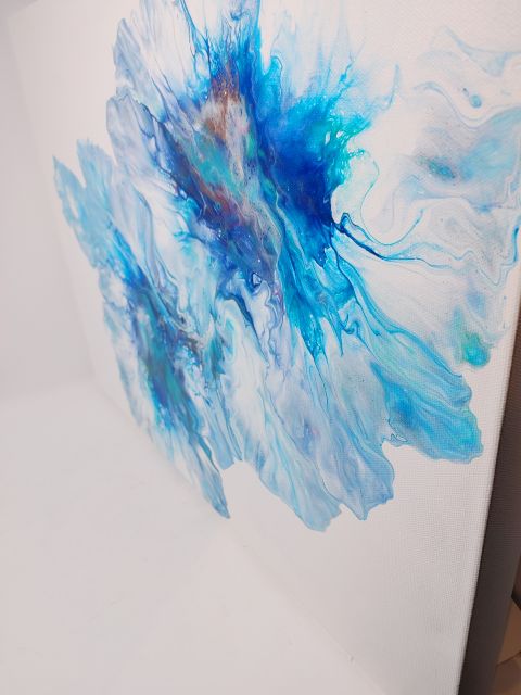 Blue Flower - Acrylic Painting