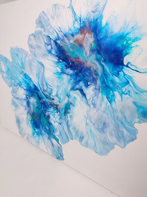 Blue Flower - Acrylic Painting