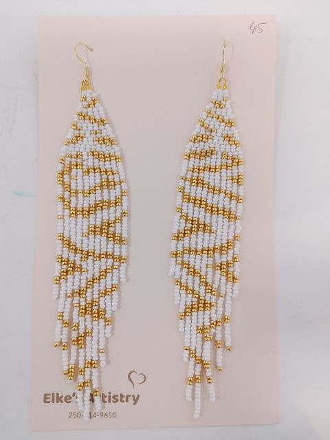 Gold Stripes Earrings