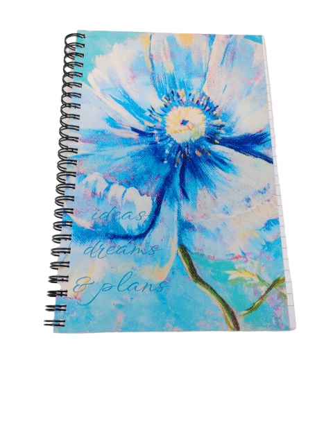 Blue Poppy Notebook - Large Size