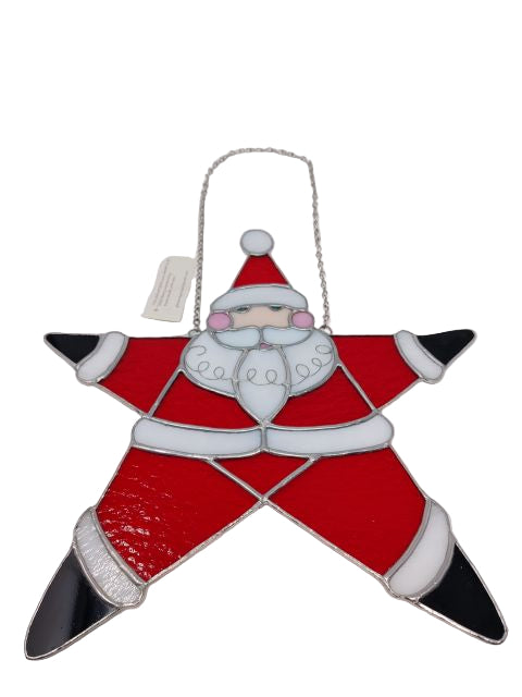 Star Santa Stained Glass