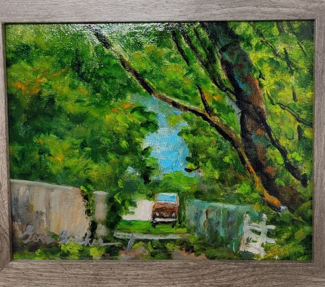 Driving in the Spring - Oil Painting