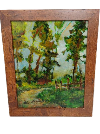 Behind the Fence - Oil Painting