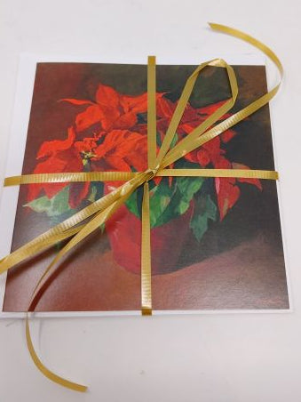 Poinsettia - Set of 5 Art Cards