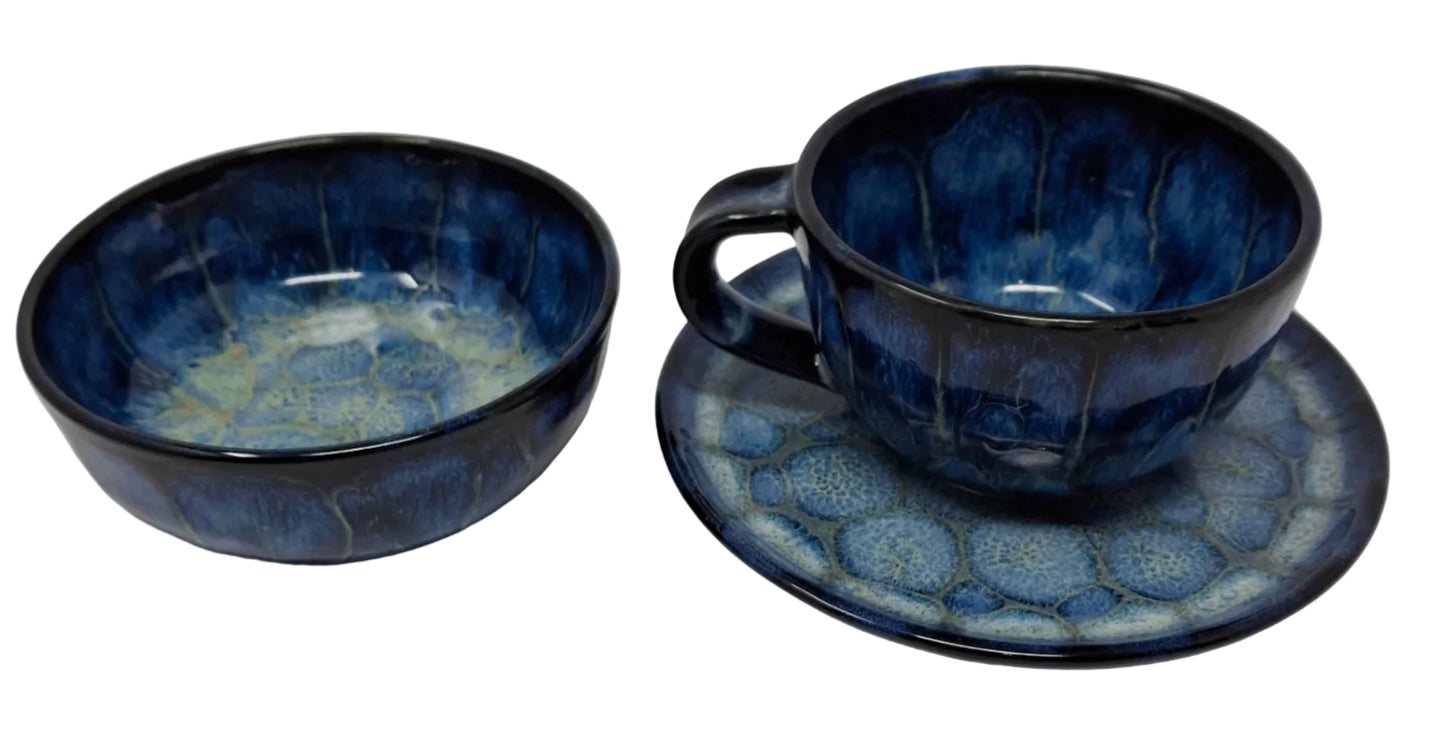 3 Piece Set - cup, bowl, plate