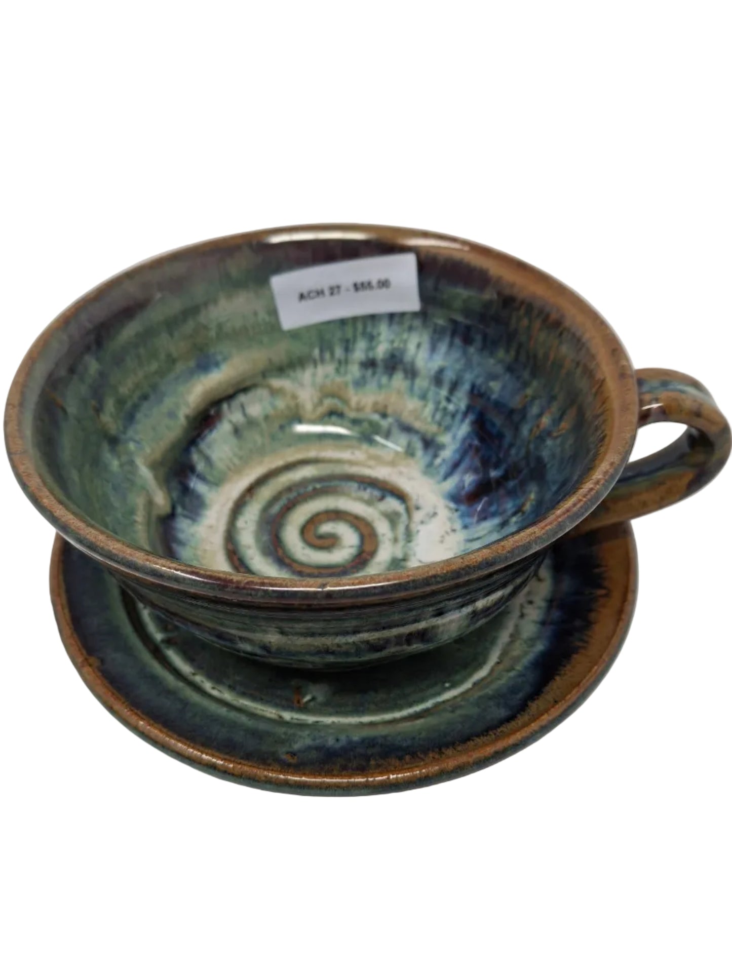 Soup Cup with Plate - Cr/Tem WD *2 Pc Set*